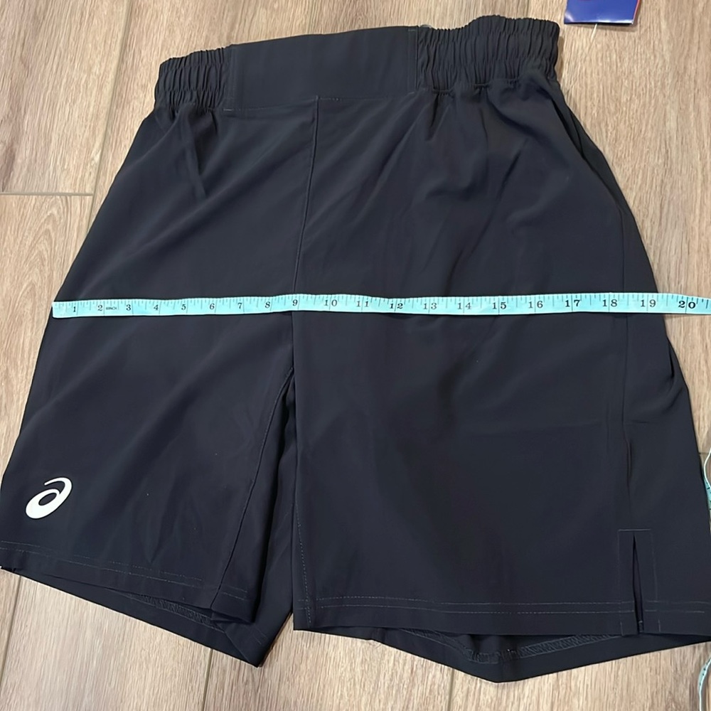 NWT ASICS Men’s Solid Athletic Stock Shorts Black, Small, Running, Workout - Picture 7 of 16